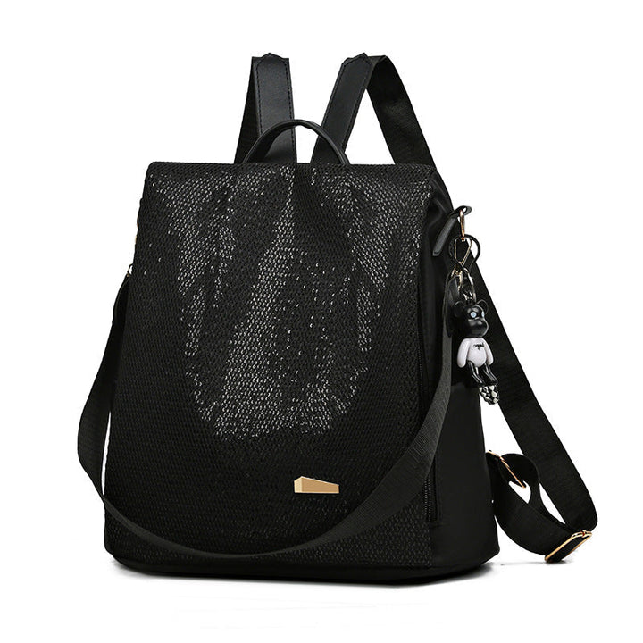 Women's water-resistant anti-theft backpack, a stylish and secure travel bag with multiple pockets.