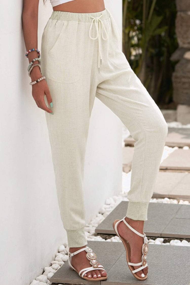 Women's Sedona drawstring jogger trousers, relaxed fit, tapered leg & comfy ankle cuffs for casual style.