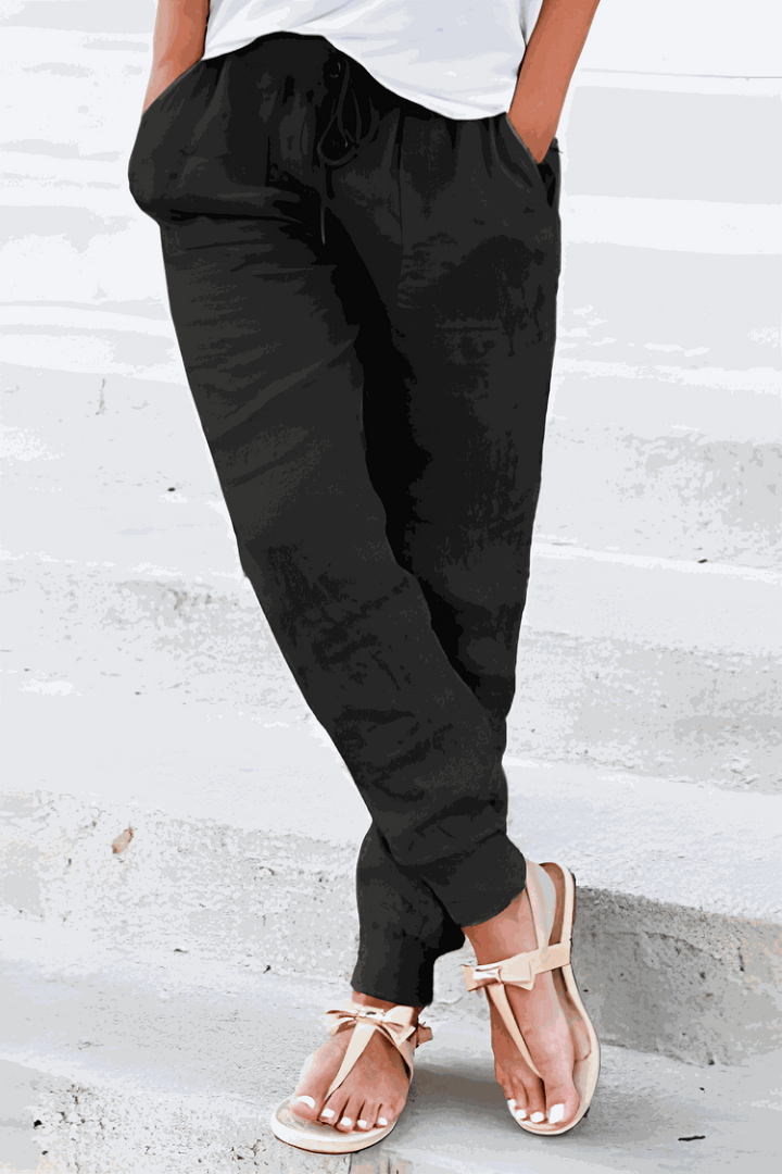 Casual women's Sedona jogger pants, relaxed fit, drawstring for ultimate comfort & everyday wear.
