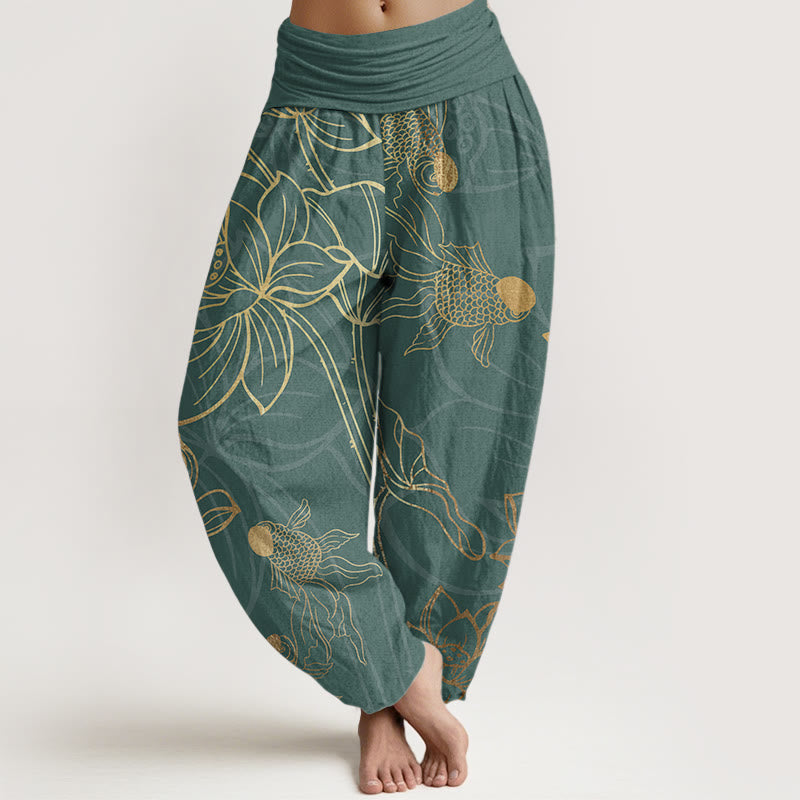 Women's Serene Harem Yoga Pants, comfortable & relaxed for meditation and activewear.