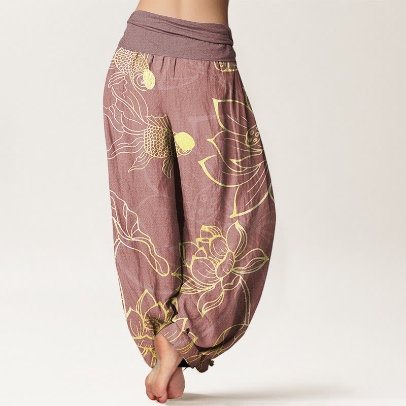 Women's activewear harem yoga pants for flexibility, meditation, and loungewear.