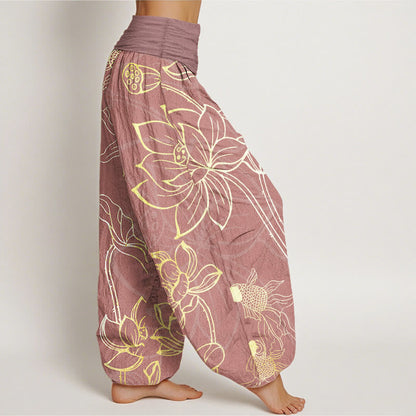 Comfortable Serene Harem Yoga Pants for women, ideal for yoga, meditation, lounge, and travel.
