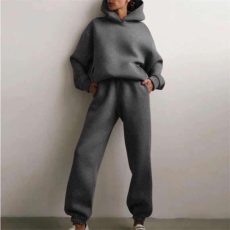 Women's Serenity ultra-soft hoodie and jogger set, designed for a relaxed fit and all-day cozy comfort.