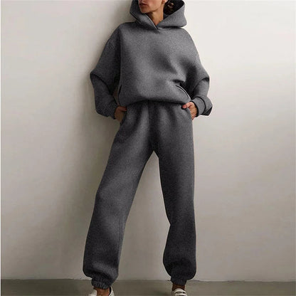 Women's Serenity ultra-soft hoodie and jogger set, designed for a relaxed fit and all-day cozy comfort.