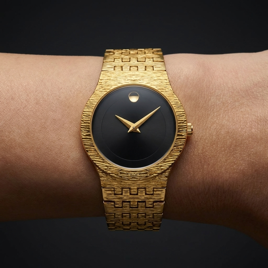 Women's Slim Seraphine minimalist wrist watch with elegant gold-tone finish. Delicate and fashionable accessory.