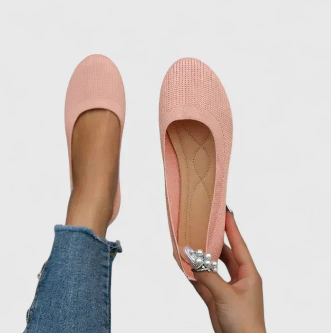 Casual women's orthopedic slip-on shoes featuring premium arch support, perfect for active lifestyles & foot relief.