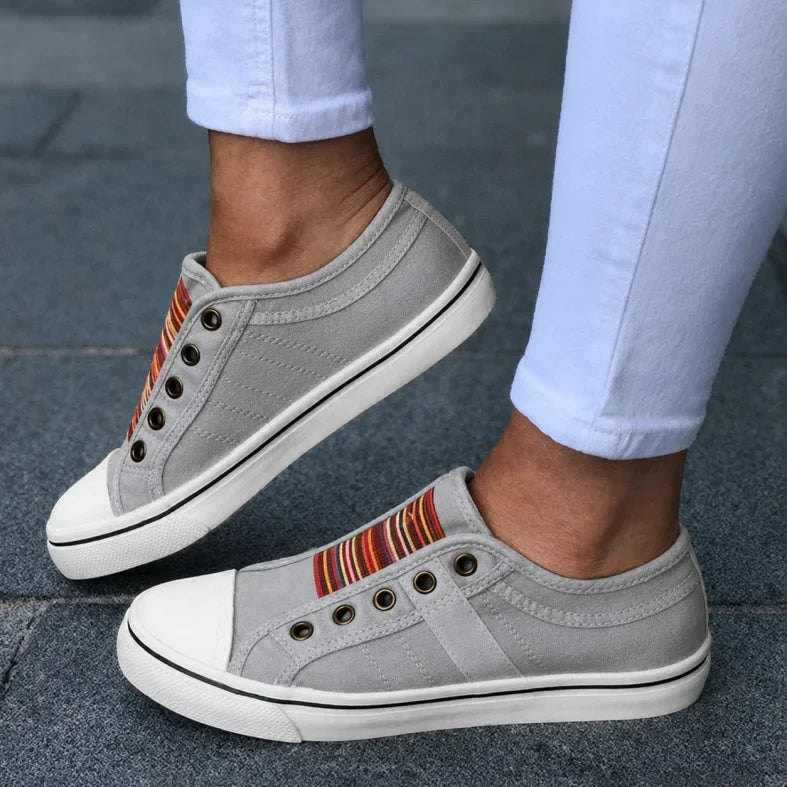 Women's slip-on summer sneakers, lightweight & breathable for easy comfort, perfect for casual everyday wear.