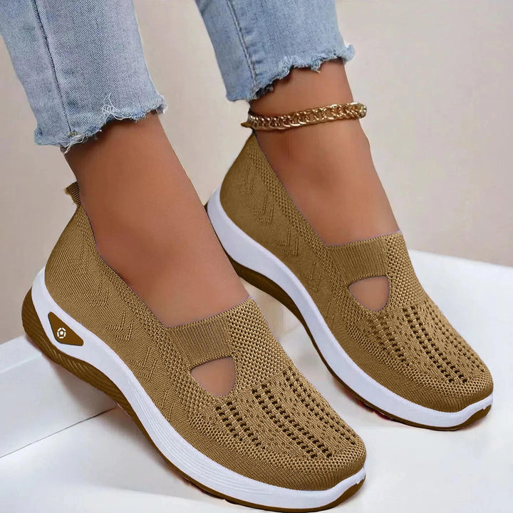 Lightweight women's slip-on shoes. Perfect for spring and summer with comfortable arch support.