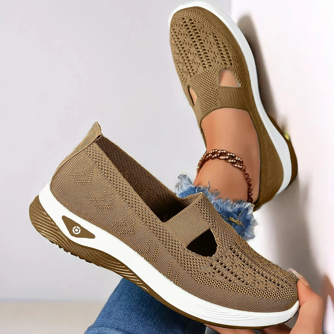 Everyday women's sneakers with arch support. Breathable slip-on design for ultimate comfort.