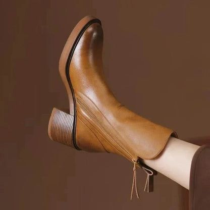 Women's Sloane high-heel ankle boots in black, perfect for stylish fall & winter fashion.