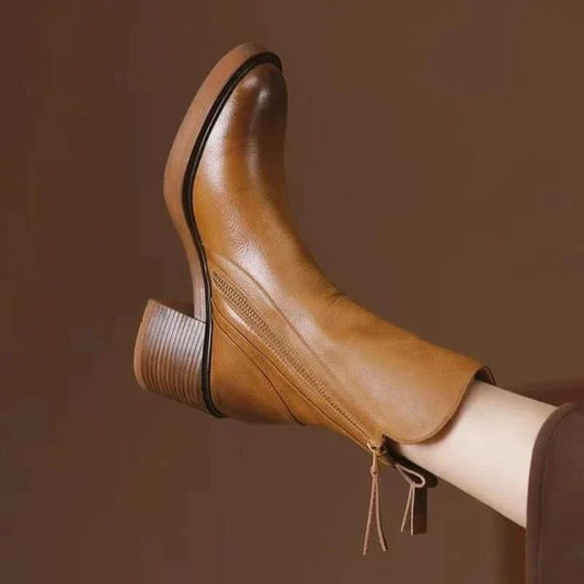 Women's Sloane high-heel ankle boots in black, perfect for stylish fall & winter fashion.