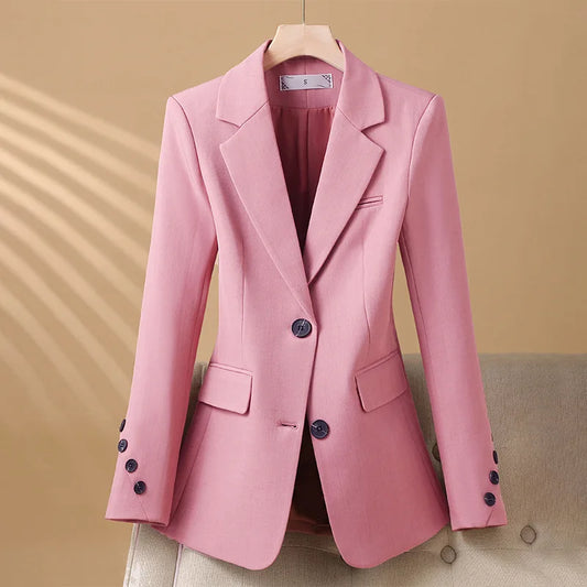Women's smart tailored blazer in a polished style. Perfect for office wear & business attire, offering comfort.
