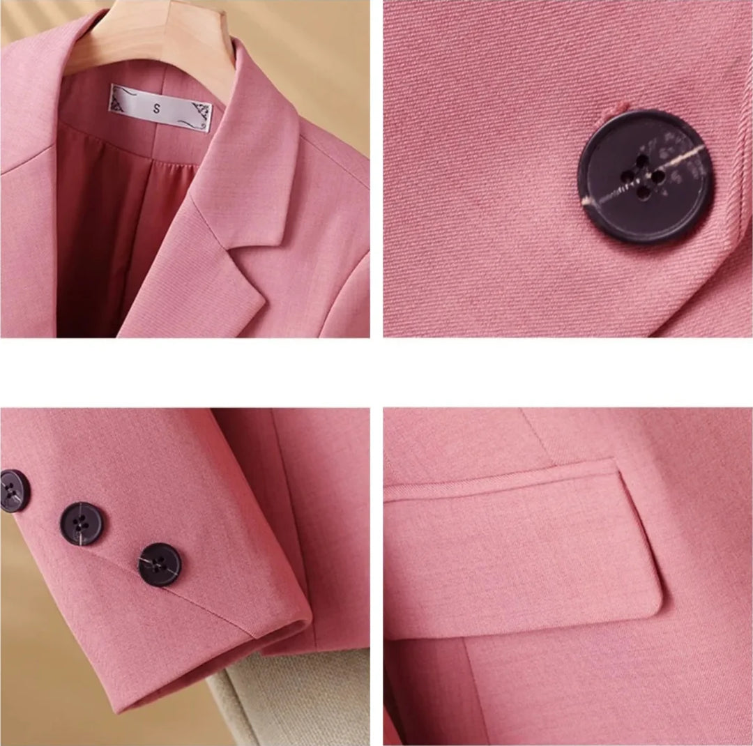 Stylish women's tailored blazer, a smart casual fashion jacket for professional style & elegant business attire.