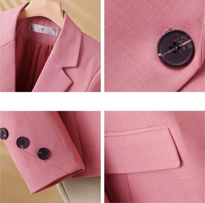 Stylish women's tailored blazer, a smart casual fashion jacket for professional style & elegant business attire.