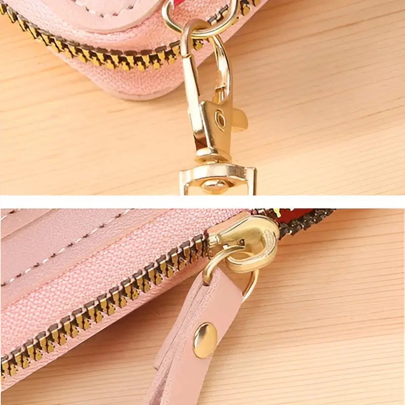 Elegant women's soft leather anti-theft travel shoulder bag, perfect for secure journeys.