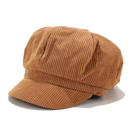 Effortless style with this women's soft corduroy cap. A fashionable accessory for casual, everyday outfits.
