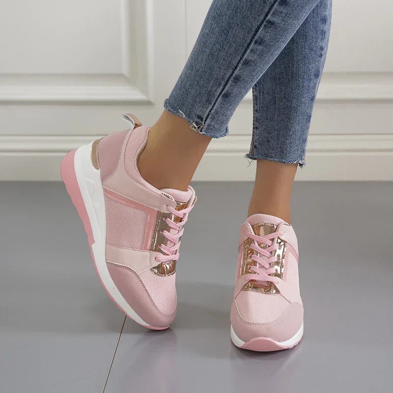 Soft cushioned women's sneakers, perfect for all-day wear & everyday walking. Supportive athletic shoes.