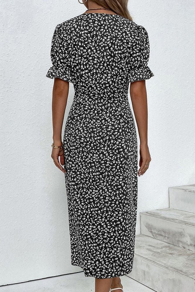 Close-up of women's pleated midi dress fabric, highlighting soft texture & elegant pleats.