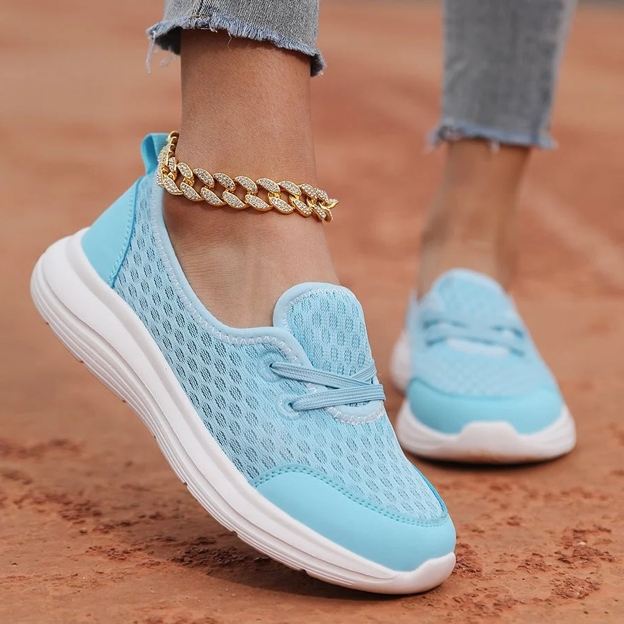 Women's pain relief shoes with soft sole, arch support & posture correction for ultimate walking comfort.