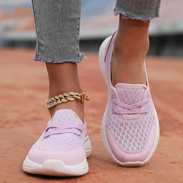 Orthopedic women's walking shoes. Soft sole, arch support, adaptive footbed & slip-resistant for comfort.