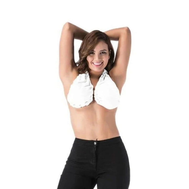 Absorbent women's terry towel bra, designed for maximum sweat absorption, keeping you dry & comfortable.