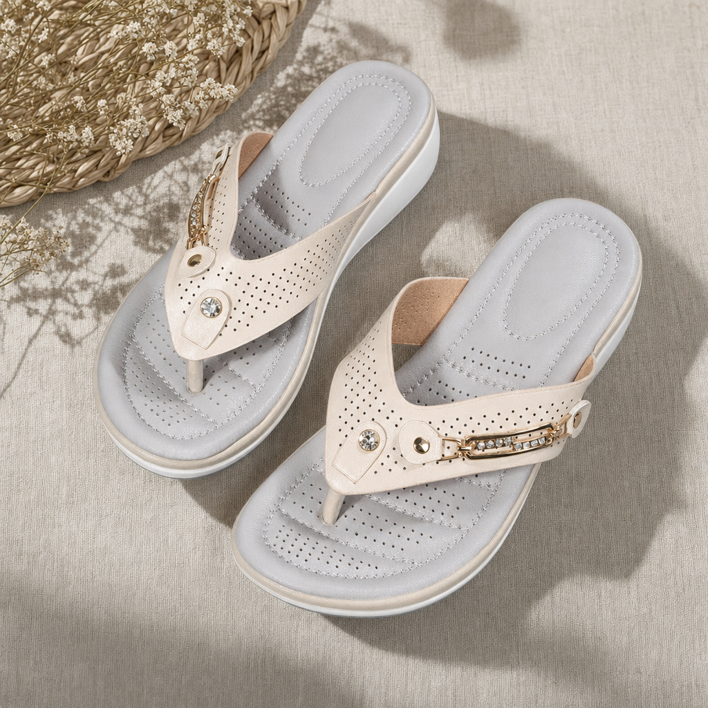 Versatile women's orthopedic walking sandals, featuring padded comfort and strong arch support.