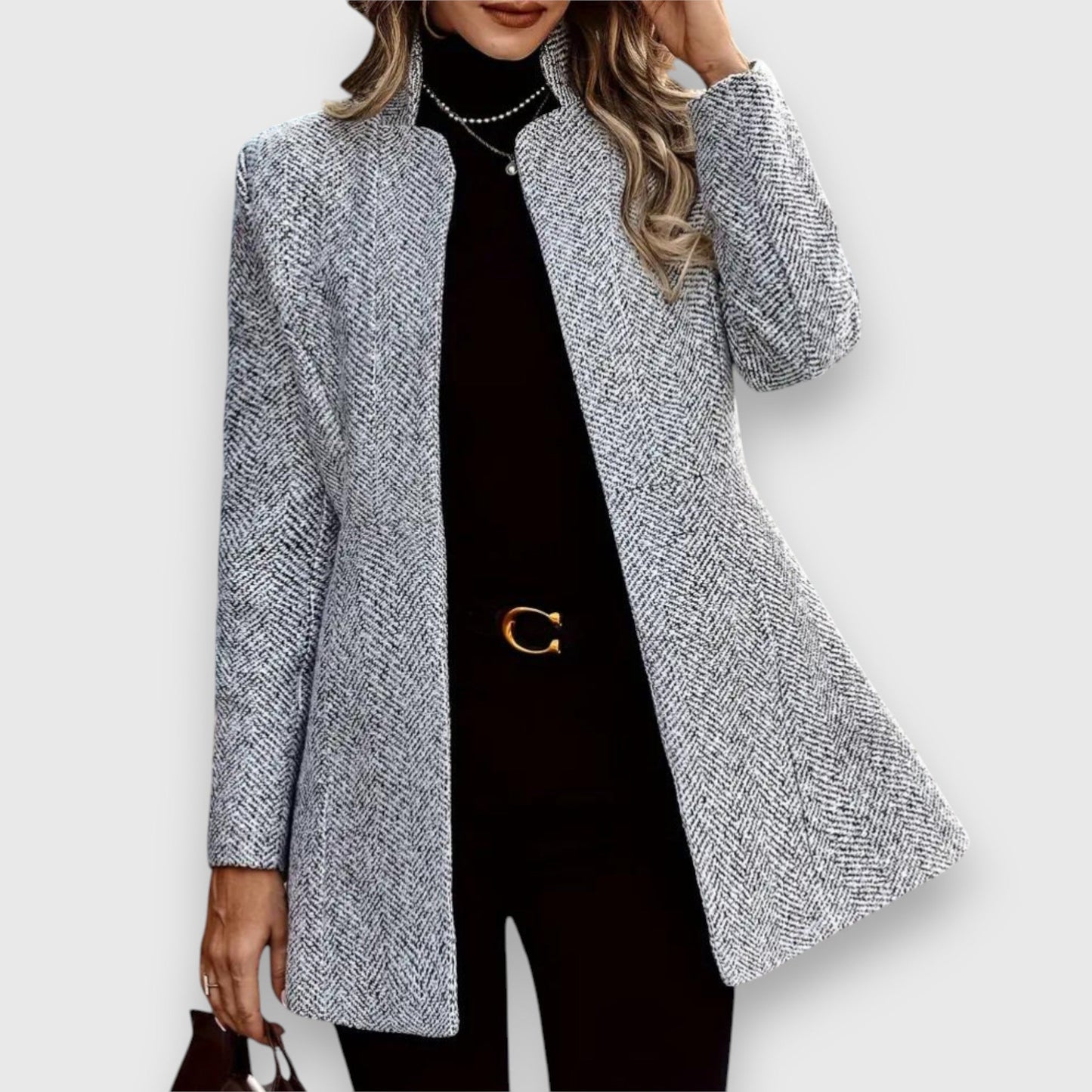 Women's sophisticated tailored blazer for elegant formal wear, professional office attire & versatile style.
