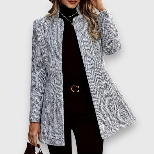 Women's sophisticated tailored blazer for elegant formal wear, professional office attire & versatile style.