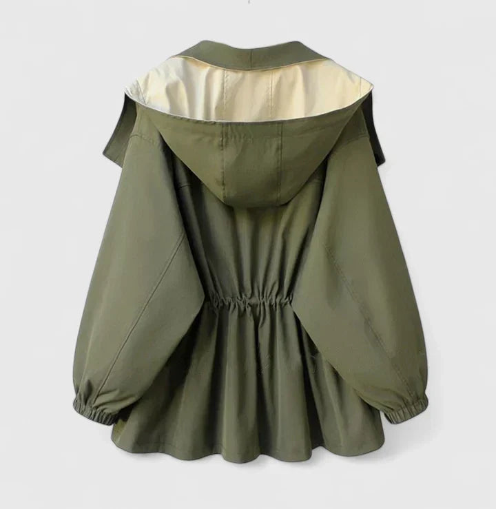 Sophisticated women's water-repellent outerwear, keeping you dry and stylish in any weather.