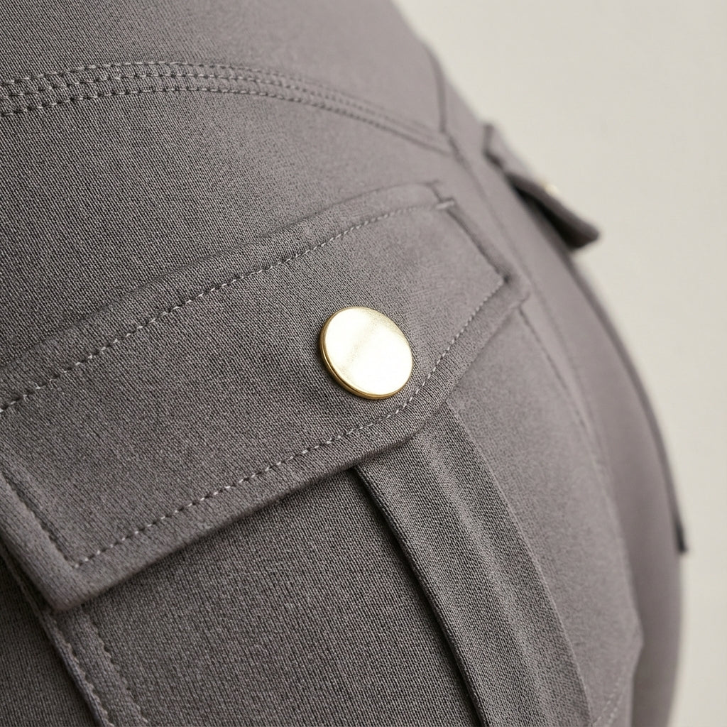 Comfortable women's activewear cargo leggings with deep pockets, designed for optimal stretch and movement during workouts.