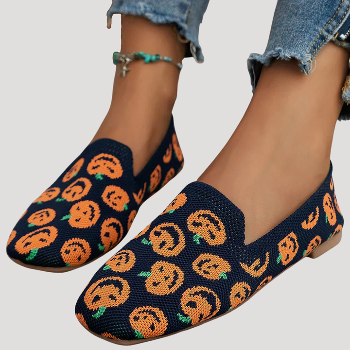 Women's square toe breathable slip-on ballet flats. Comfortable everyday summer shoes for casual wear.