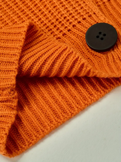 Women's casual chic button-down cardigan, a perfect layering piece for effortless style.