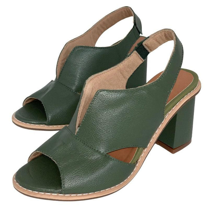 Stylish women's block heel comfort sandals, great for long walks and summer events.