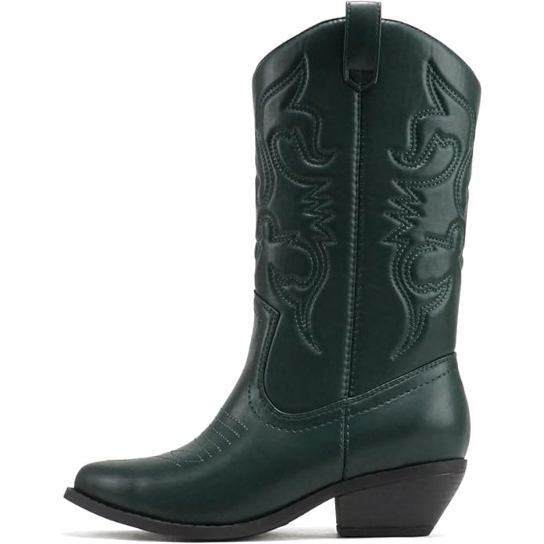 Versatile Gracia women's cowboy boots. Pointed toe & knee-high for all-season western chic.