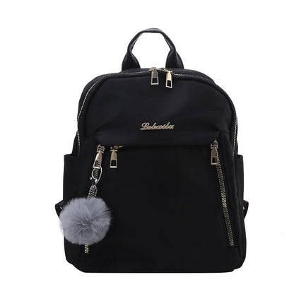 Chic black PU leather fashion backpack for women, a stylish travel accessory and everyday carry.