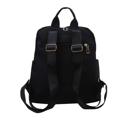 Durable PU leather women's travel backpack, ideal for trips, work, and daily essentials.