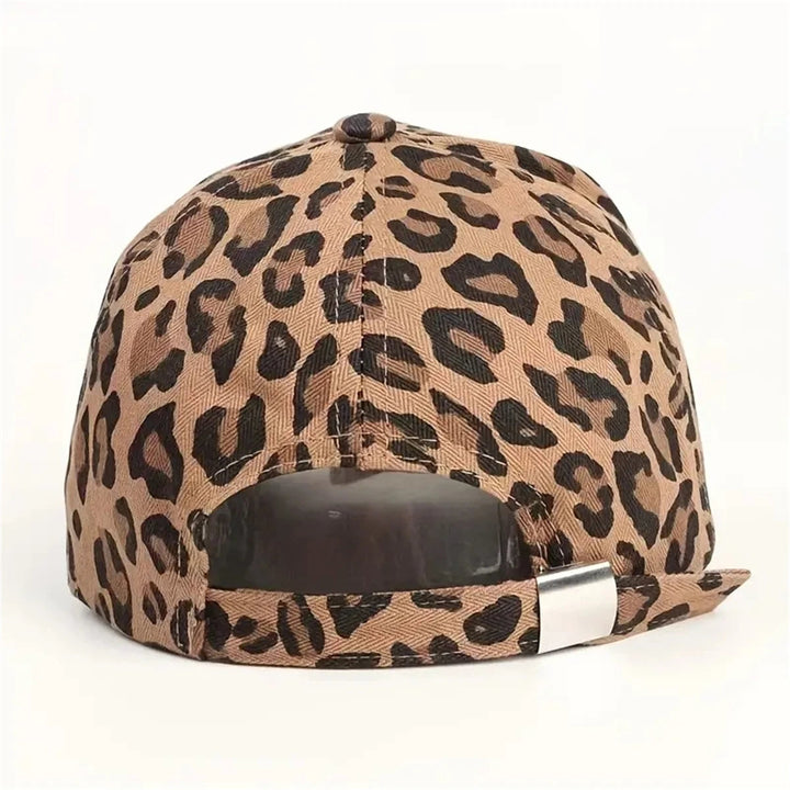 Women's wild print baseball cap, adjustable for a perfect fit. Stylish headwear for casual fashion.