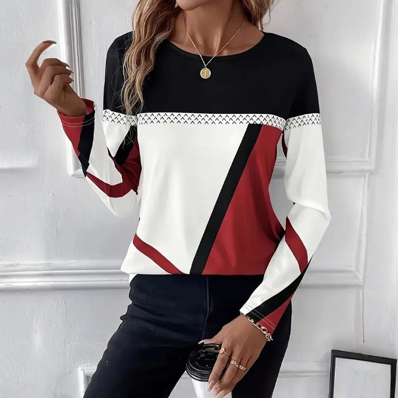 Women's stylish long sleeve shirt for effortless comfort, perfect for everyday casual chic wear.