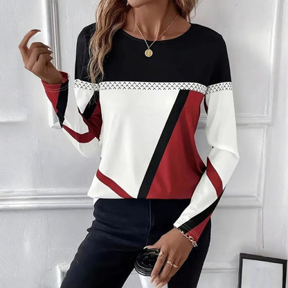 Women's stylish long sleeve shirt for effortless comfort, perfect for everyday casual chic wear.