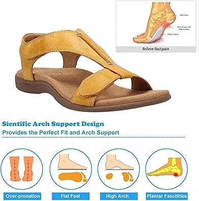 Ergonomic women's wedge sandals designed for ultimate comfort with arch support on warm summer days.