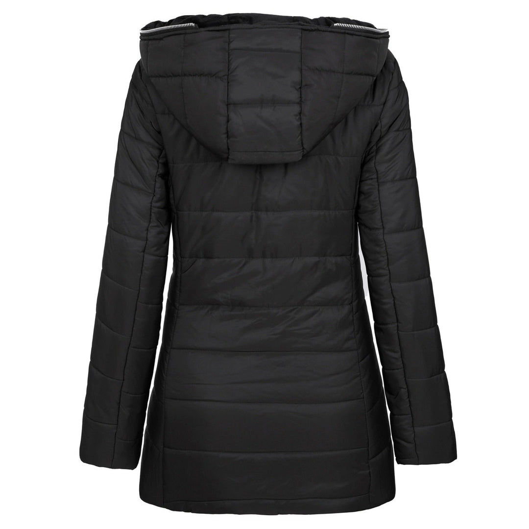 Elegant women's padded winter outerwear, a stylish and warm jacket for everyday wear.