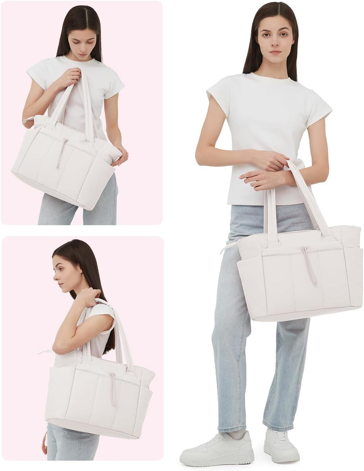Elegant women's quilted tote, light and comfortable for any occasion.