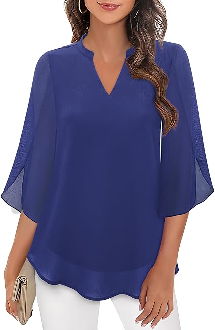 Everyday chic: women's relaxed fit blouse, a comfortable and stylish fashion top.