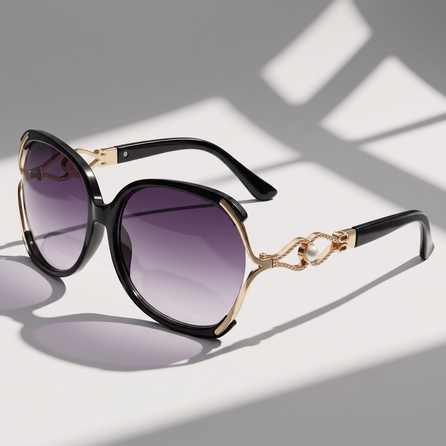 Trendy round frame women's sunglasses with UV400 protection for stylish daily wear.