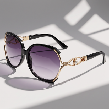 Trendy round frame women's sunglasses with UV400 protection for stylish daily wear.