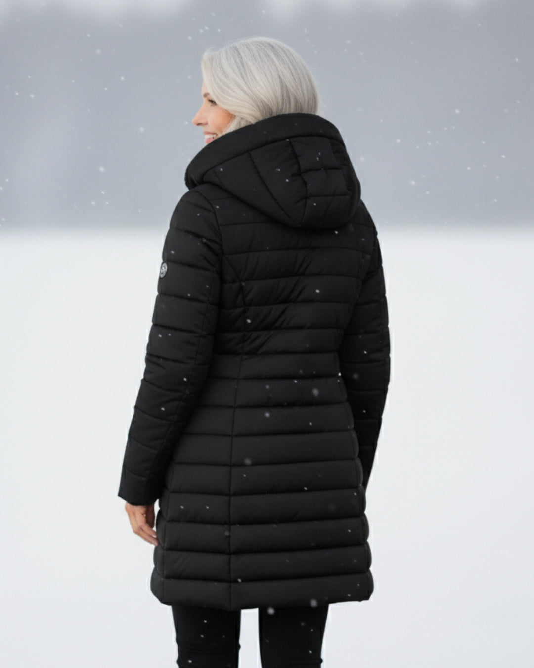 Embrace cold weather with this stylish women's warm winter coat, offering ultimate everyday comfort.
