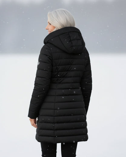 Embrace cold weather with this stylish women's warm winter coat, offering ultimate everyday comfort.