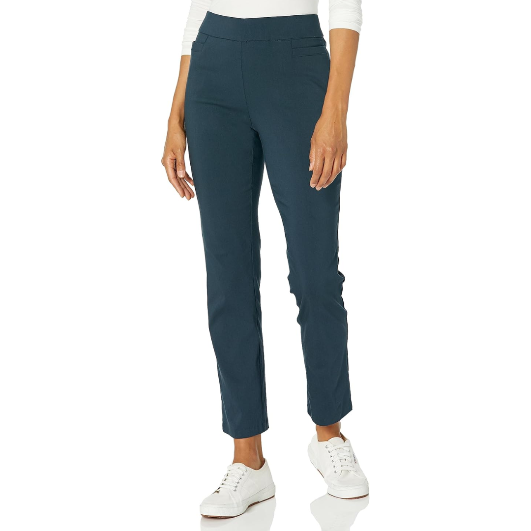 Professional women's career trousers, super stretch for all-day comfort, perfect for office and business attire.
