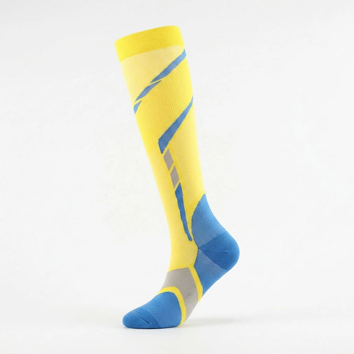 Breathable women's knee-high activewear socks, providing comfort & support for running, cycling & sports.