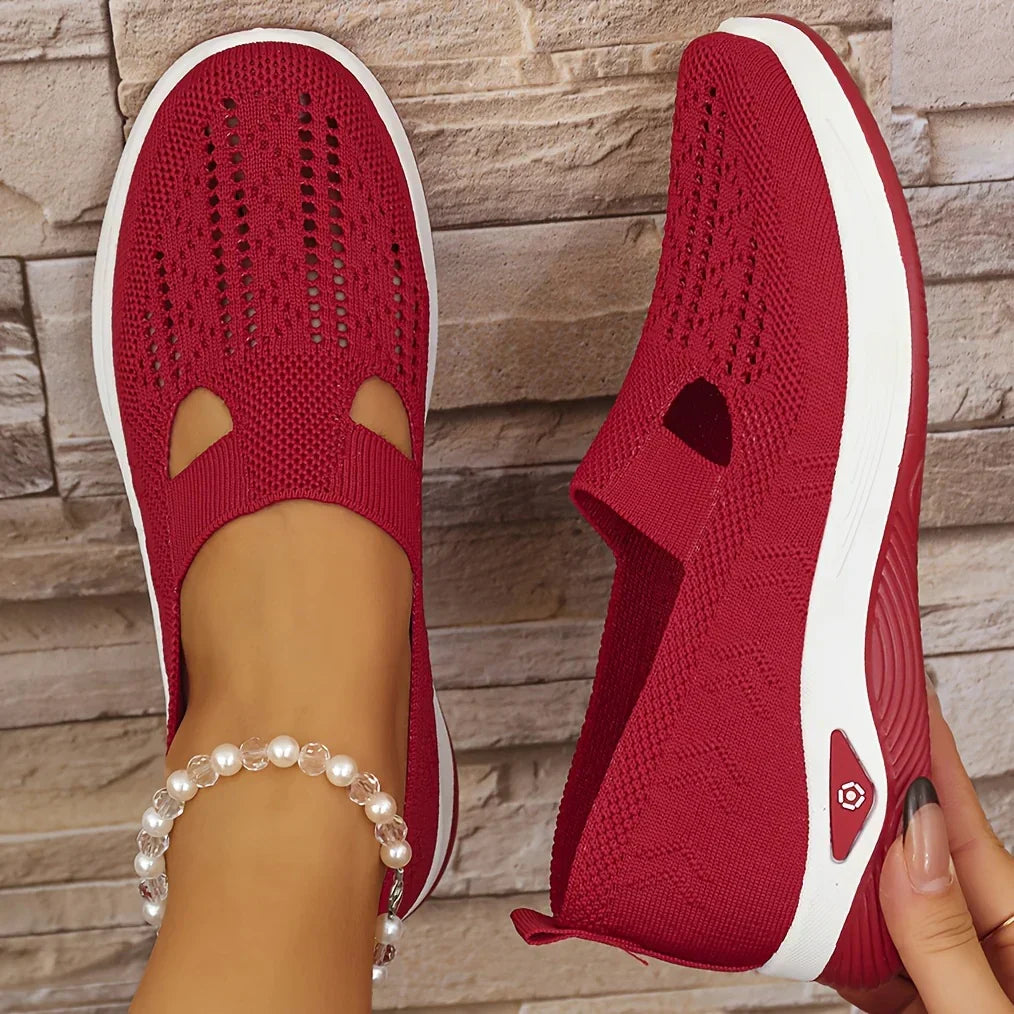 Casual women's comfort shoes, featuring supportive slip-on design for walking ease.